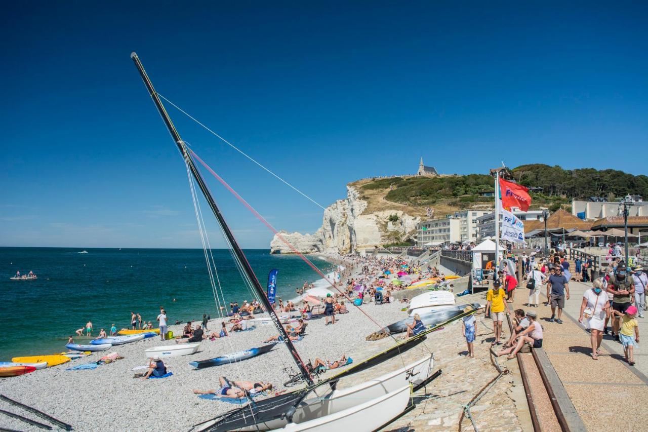 La Belle Vue Le Diamant Des Yeux Mer Et Golf Front Mer Etretat Bagian luar foto